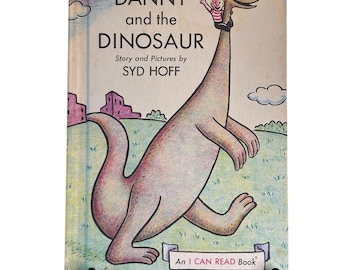 Vintage 1958 Danny and the Dinosaur Book by Syd Hoff, I Can Read Book, HC