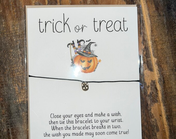 Halloween Wish Bracelet | Halloween Card