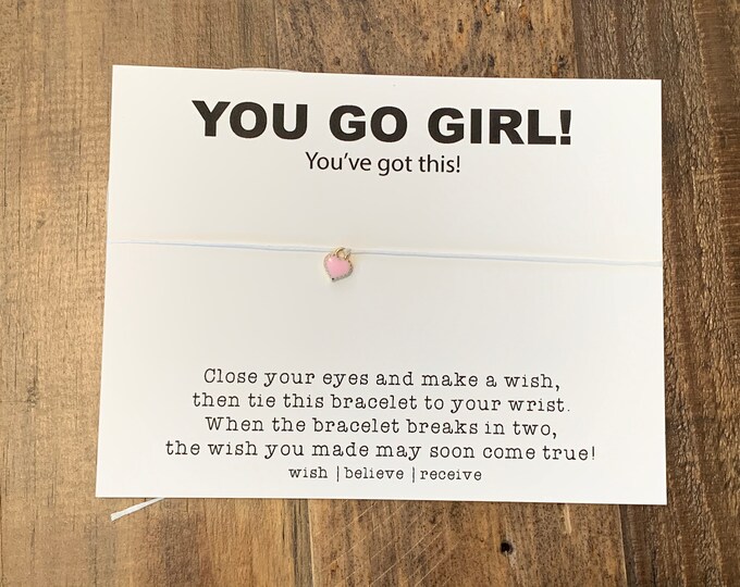 You Go Girl Wish Bracelet