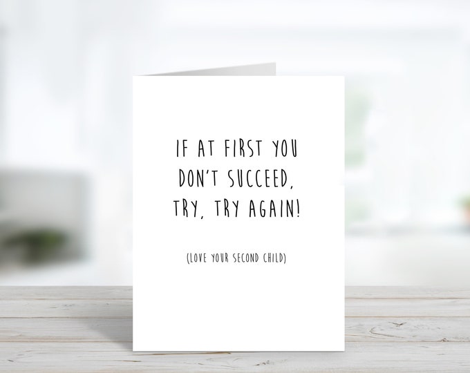 Funny Father’s Day Card- try again -