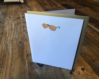 Aviator Sunglasses  Note Card Any Occasion