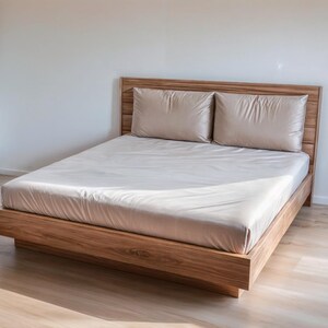 Garvee California King Bed Frame Wooden Platform Bed Frame Minimalist ...