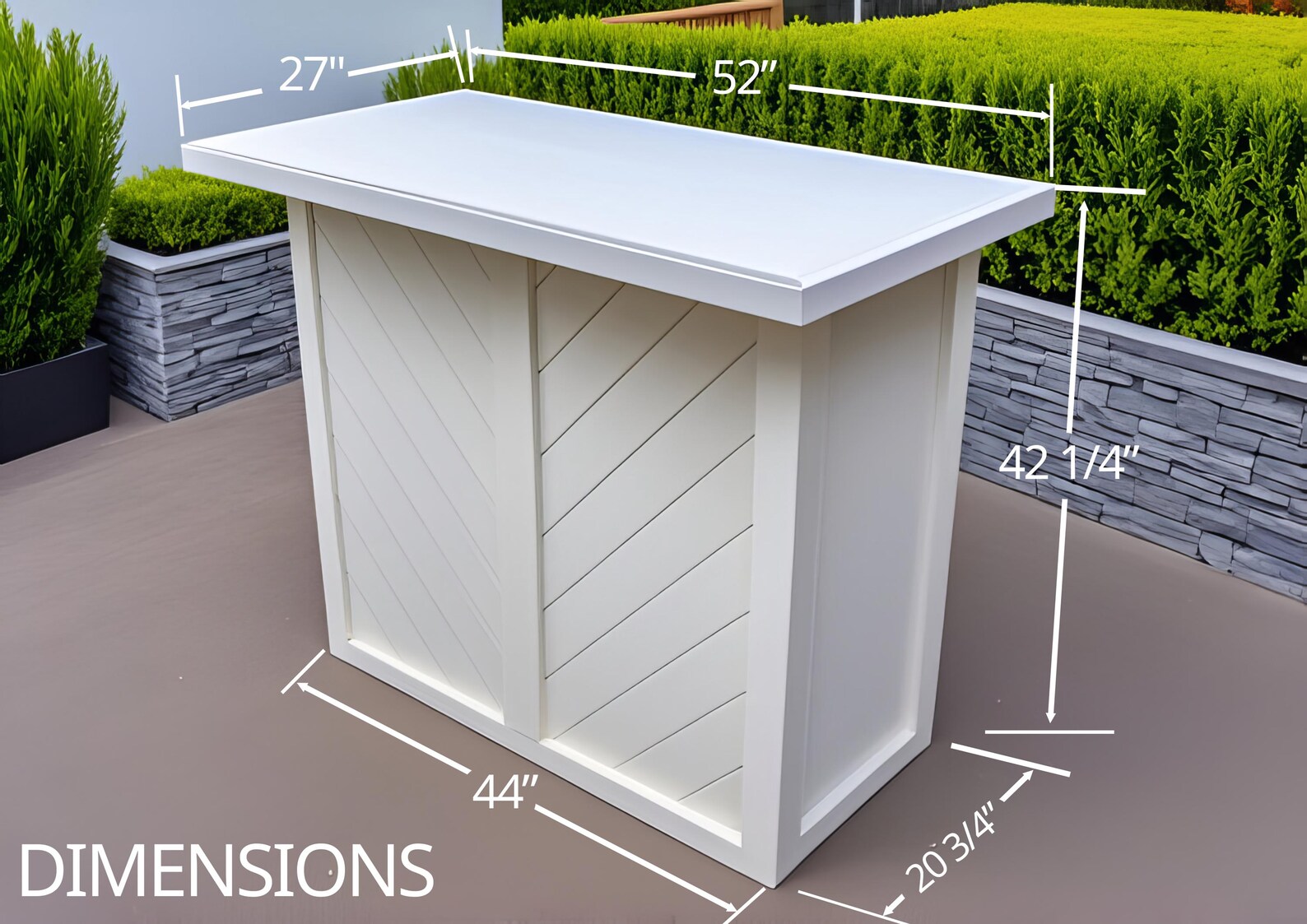 DIY Folding Coffee Bar Plan, Collapsible Event Bar, Outdoor Bar Plans ...