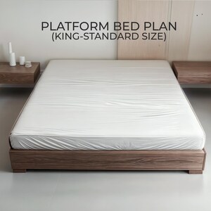 View of gaomon Bed Frame, Wood Platform Bed with Fluted Design, Low Profile ...