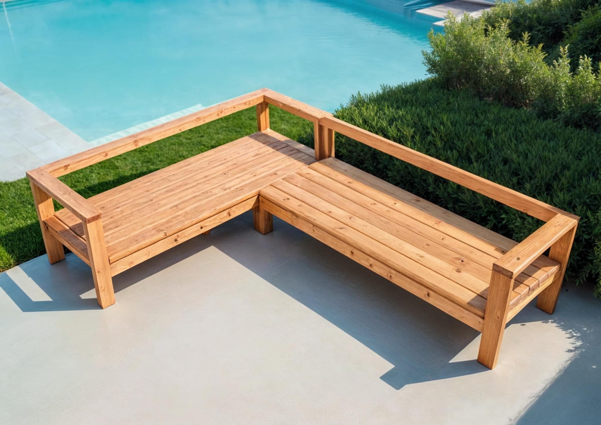 DIY outdoor sectional sofa- outdoor sofa plans- patio sofa set plans- diy patio furniture- 2x4 bench plans- backyard diy plans(2 Sofa Plans)
