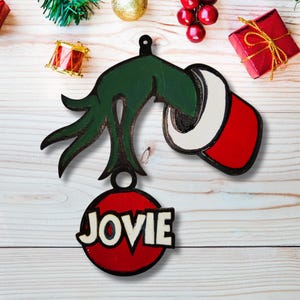 Décoration de Noël personnalisée pour le grincheux | Conception unique | SVG | PNG