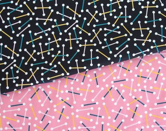 Retro Rove - Criss-cross - fabric by the half yard - by LEMONNI x FIGO Fabrics