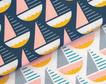 Sunkissed - Sailboats - fabric by the half yard - by LEMONNI x FIGO Fabrics