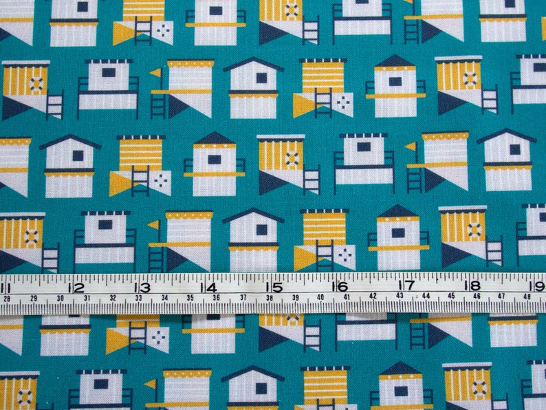 Sunkissed Beach Hut fabric by the half yard by LEMONNI x FIGO Fabrics image 2