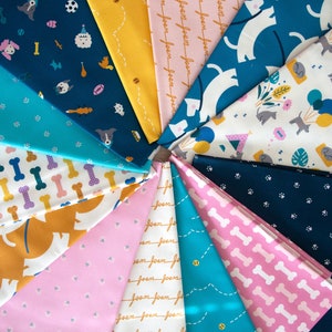 Best Friend- fabric by the half yard - by LEMONNI x FIGO Fabrics