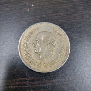 1953 Hildago Cinco Peso .720 Silver Coin