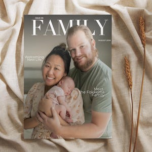 Custom Magazine for Anniversary Gift Personalized Memory Book for Couples Unique Wedding Keepsake Romantic Love Story Photo Album