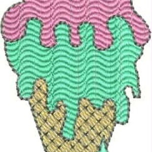 Eis Kegel Stickerei Design-Dateien