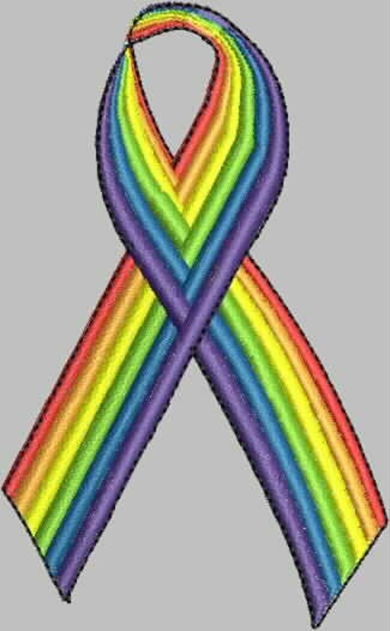 Ribbons of Awareness Machine Embroidery Design Files - Etsy