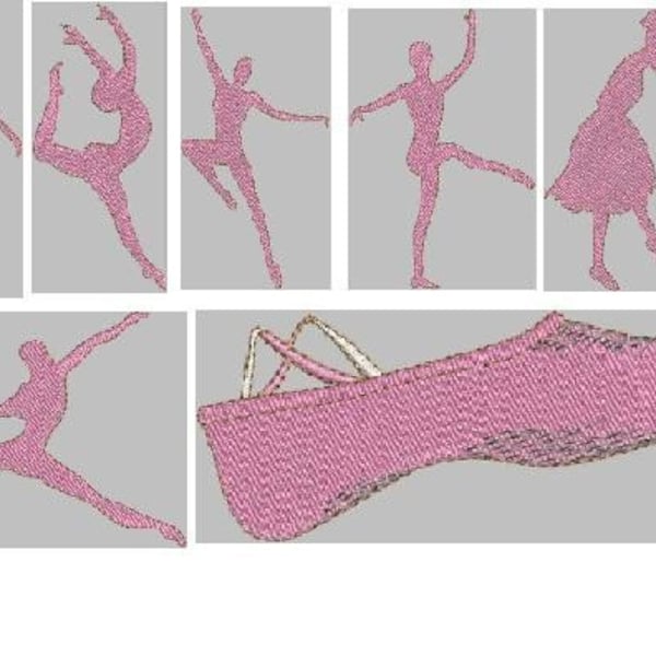 Ballet Beauties -- Digitized Machine Embroidery Design Files