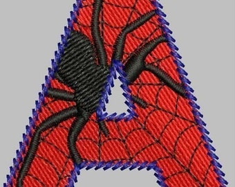 Arachnid Alphabet -- Spider Letters -- Machine embroidery design files collection