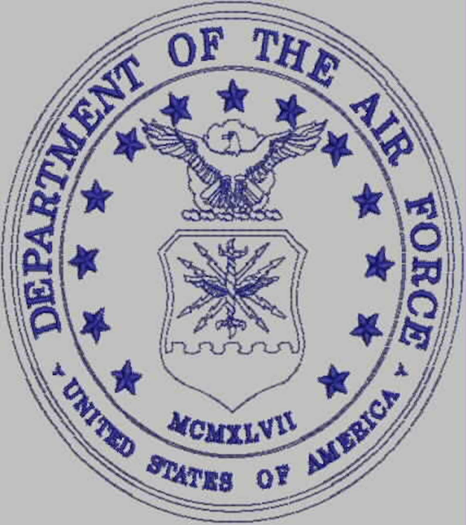 Military Seals Outlines Digitized Embroidery Files Collection | Etsy