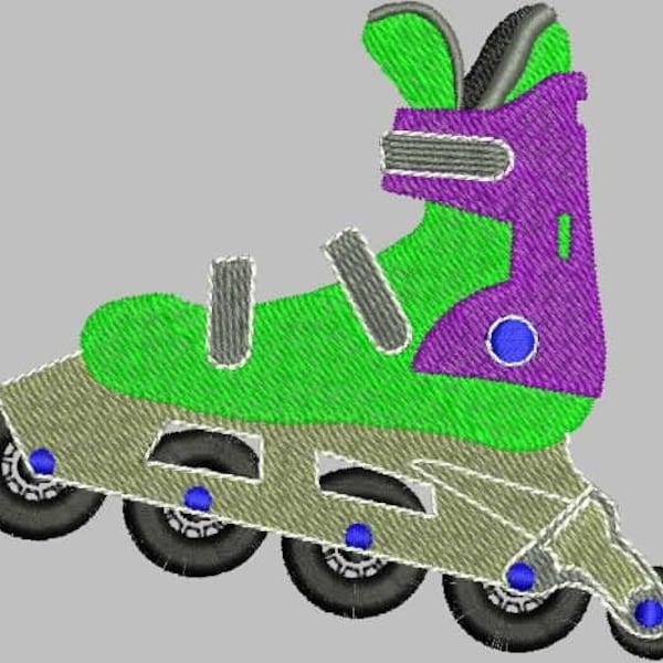 Roller Blade Embroidery Design Files