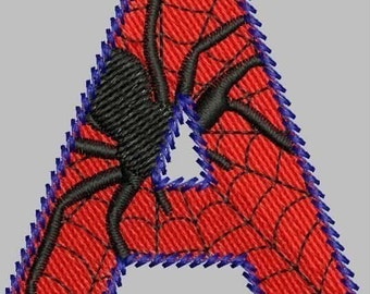 Arachnid Alphabet -- Spider Letters -- Machine embroidery design files