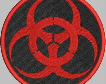 Biohazard Patch Embroidery Design Files