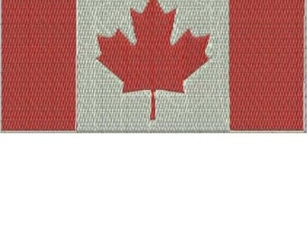 Canada World Flag Digitized Machine Embroidery Design Files