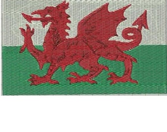 Wales World Flag Embroidery Design File