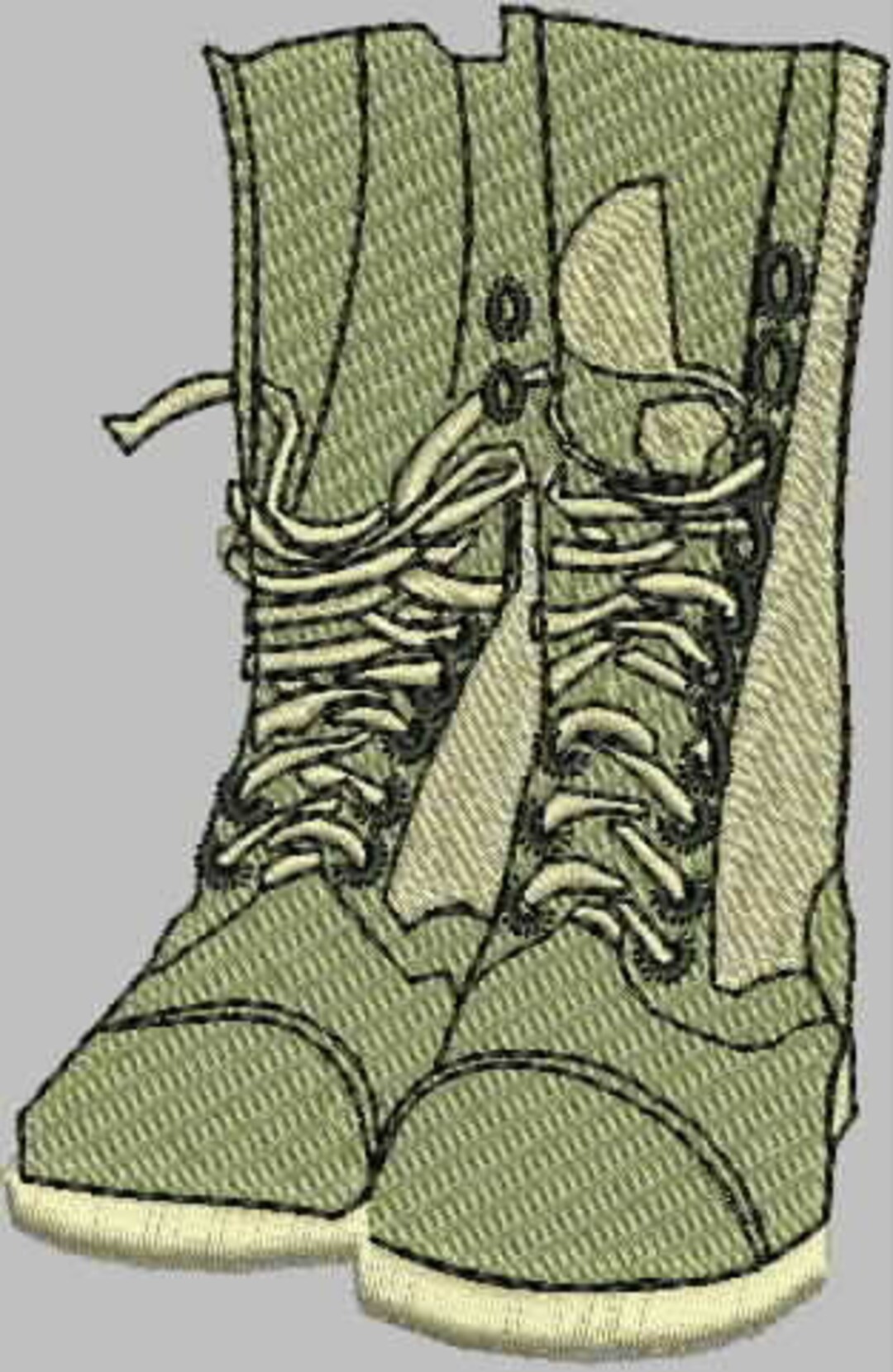 Combat Boots Embroidery Design Files - Etsy