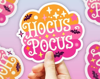 Pegatina retro de Halloween, bonita pegatina de vinilo para vaso de Halloween, pegatina de Halloween para portátil, pegatinas para MacBook, calcomanía de Halloween, decoración de brujas