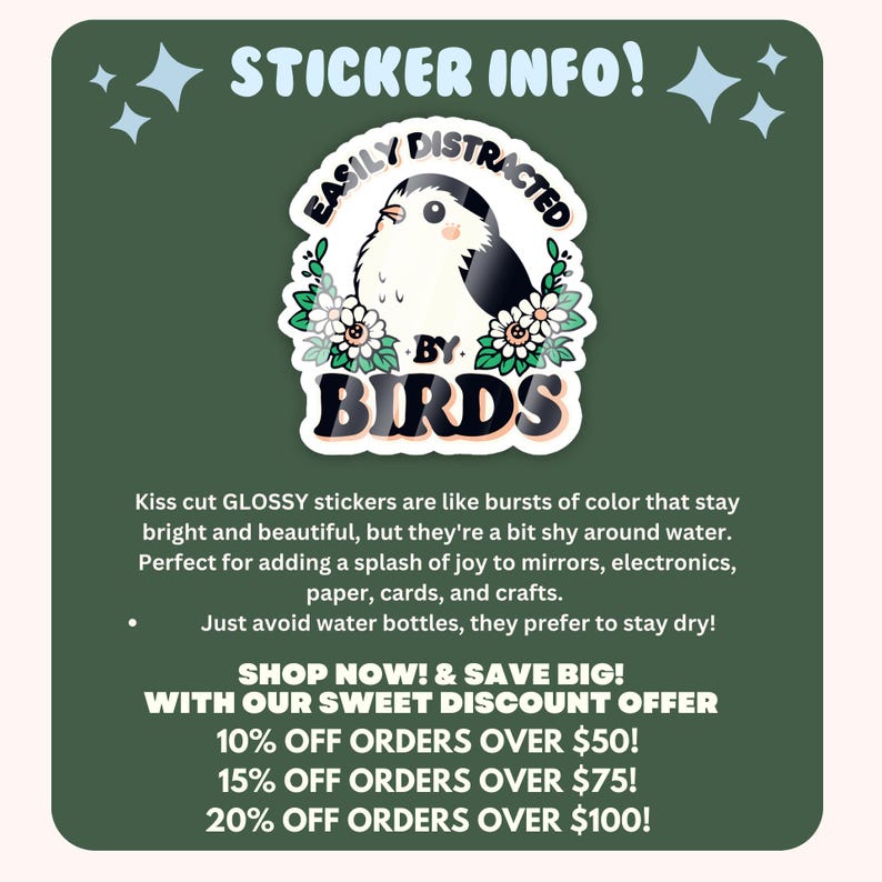 Bird Watching Stickers, Easily Distracted by Birds, Funny Bird Watcher ...