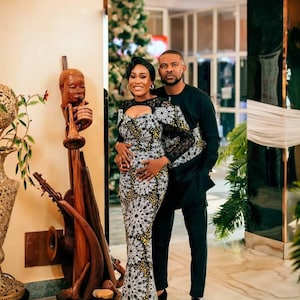 African couple outfit, African couple attire, African couple Ankara wears, African engagement wear, African matching Clothing, African wed