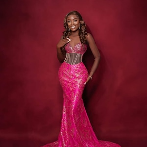 African Corset Lace wedding dress, African  women corset attire, African Corset prom dress, African engagement dress, African  wedding wear