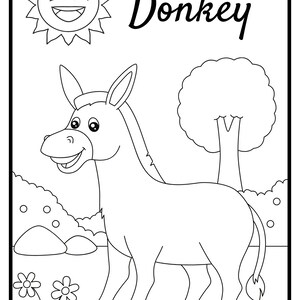 50 Farm Animals Coloring Pages - Etsy