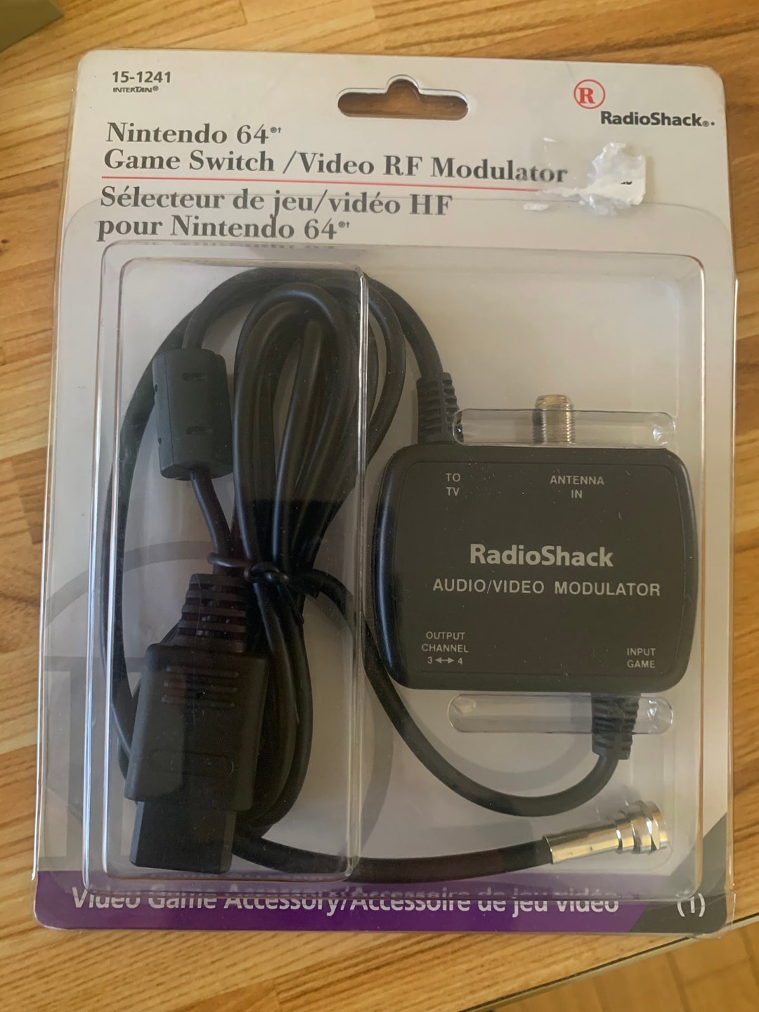 Sealed Nintendo 64 Game Switch Video RF Modulator Video Game Accessory