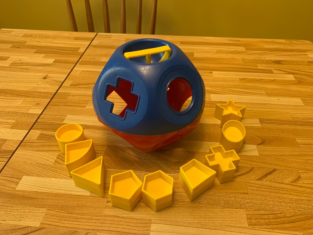 Vintage Tupperware Shape Sorter Ball Toy Puzzle Etsy