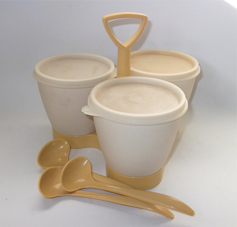 Vintage Tupperware Condiment Tupperware Caddy Etsy