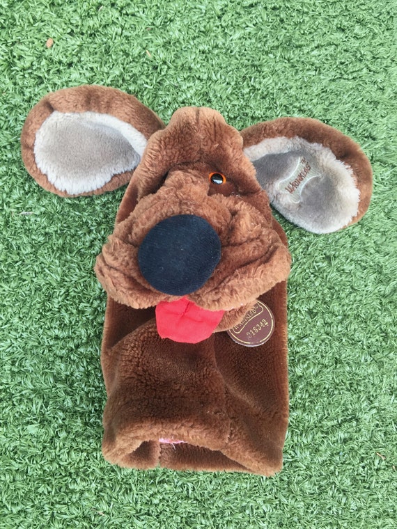 vintage wrinkles dog puppet