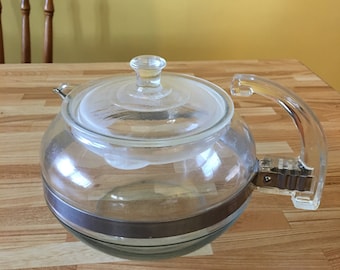 Vintage Pyrex Tea Pot  Retro Teapot Serving Kitchenware