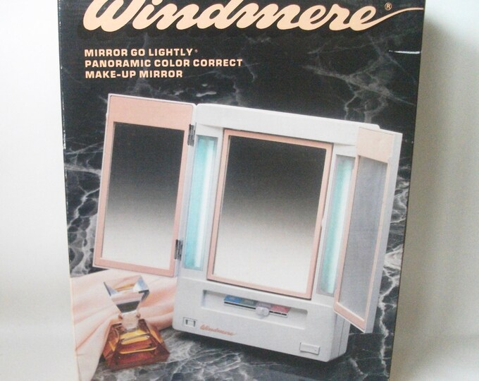 Vintage Windmere Mirror Go Lightly Vanity Makeup Mirror Lights Etsy