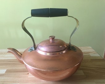 Vintage Copper Tea Kettle Teapot Copperware Tea Pot