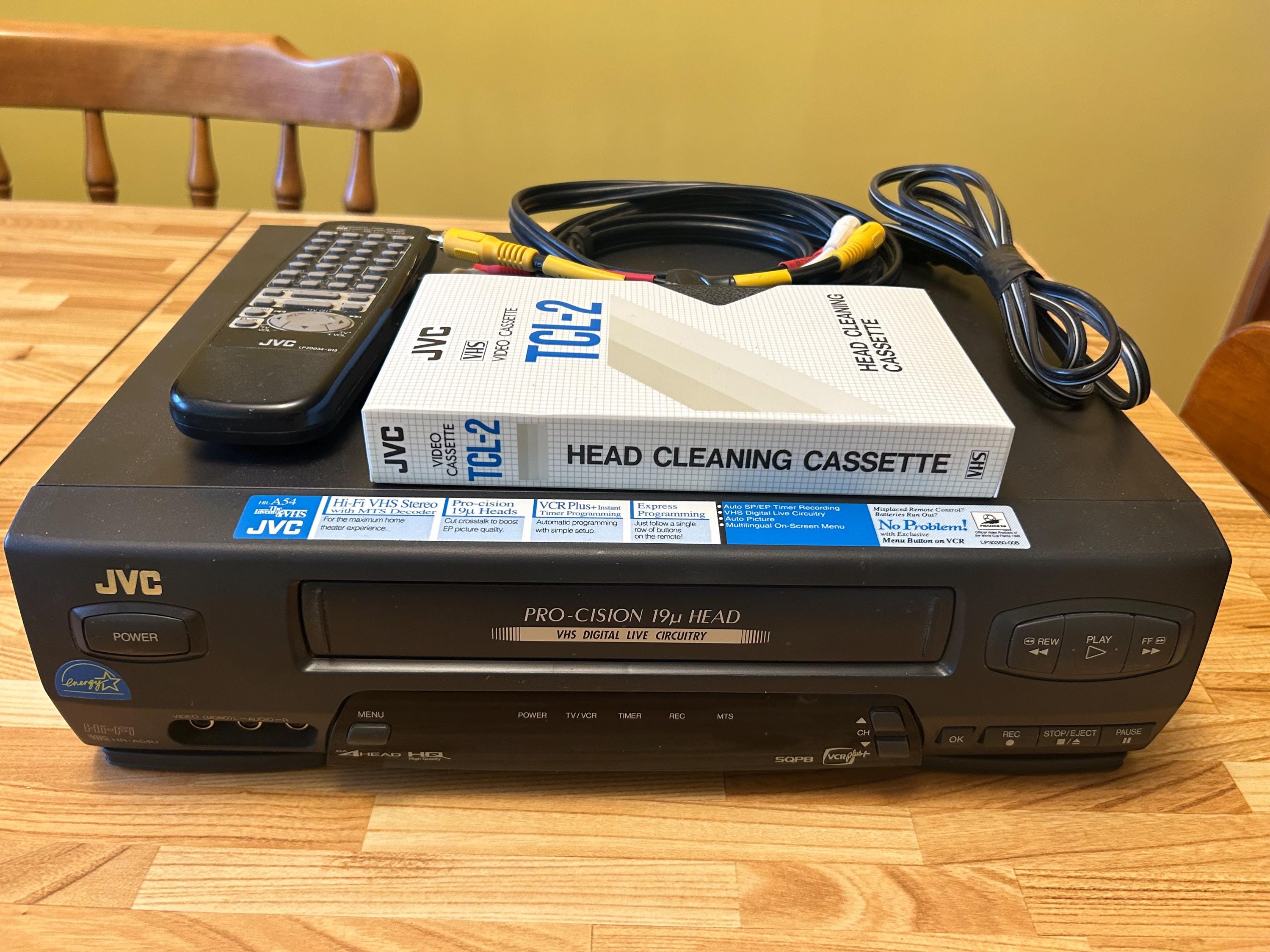 JVC HR-J610U 4-Head Hi-Fi VCR VHS Player And Recorder Hi-Spec Drive