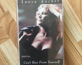 Tanya Tucker Can't Run From Yourself Cassette Tape