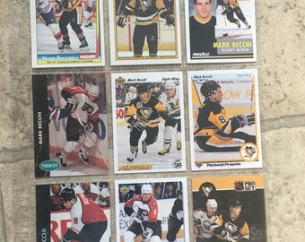 9 Mark Recchi Hockey Cards Pittsburgh Penguins