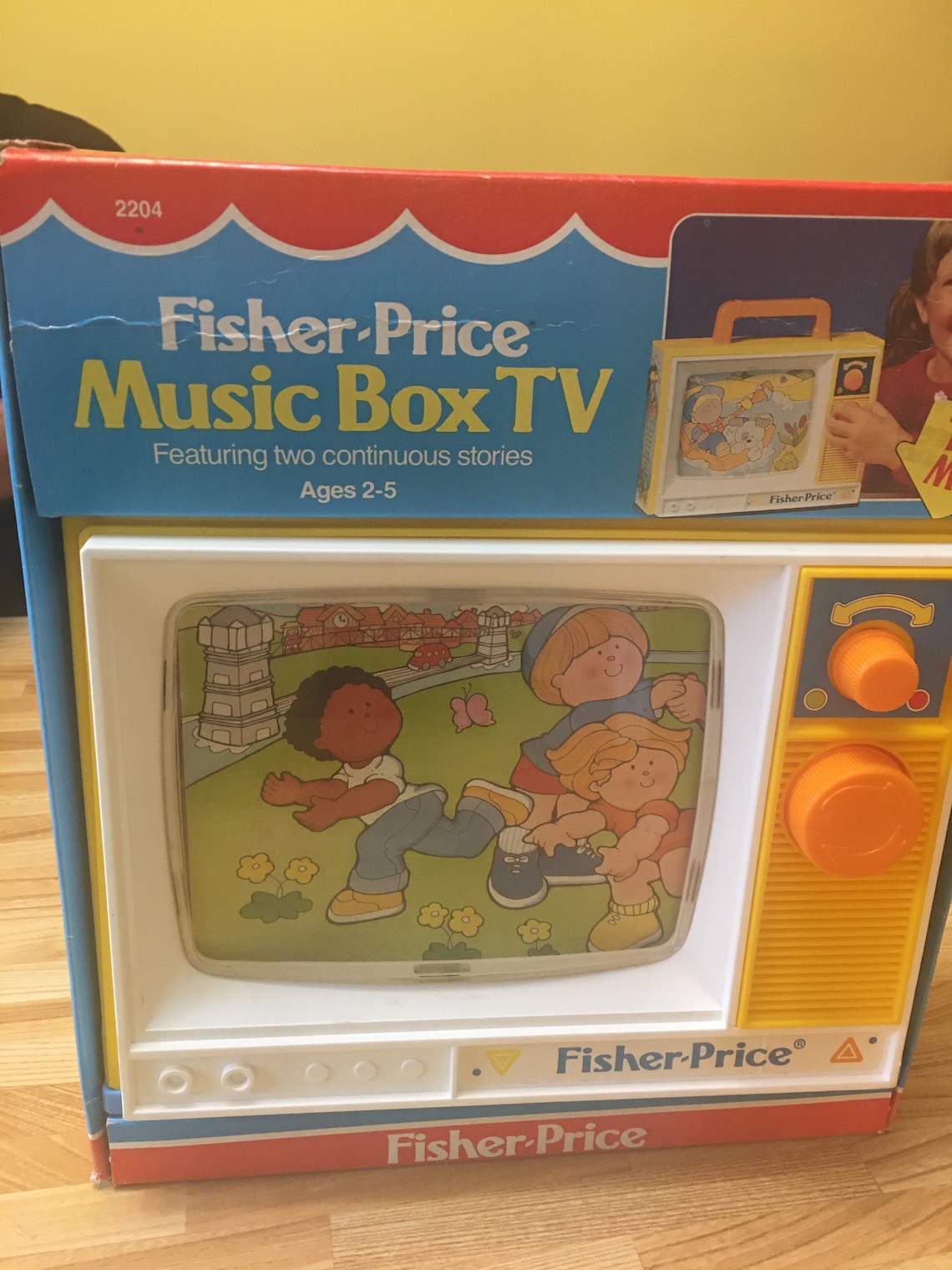 MINT Vintage Fisher Price Music Box TV Radio Etsy