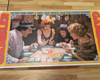 Vintage Gambler Board Game 1975