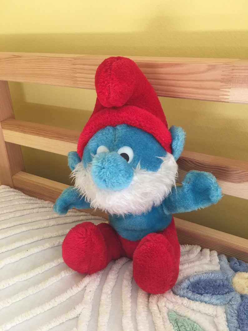 papa smurf plush toy