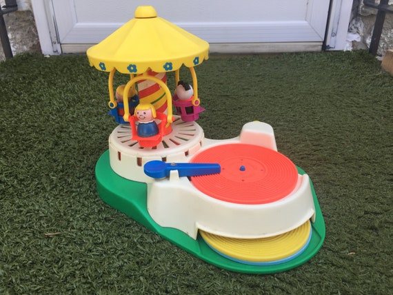 vintage fisher price merry go round