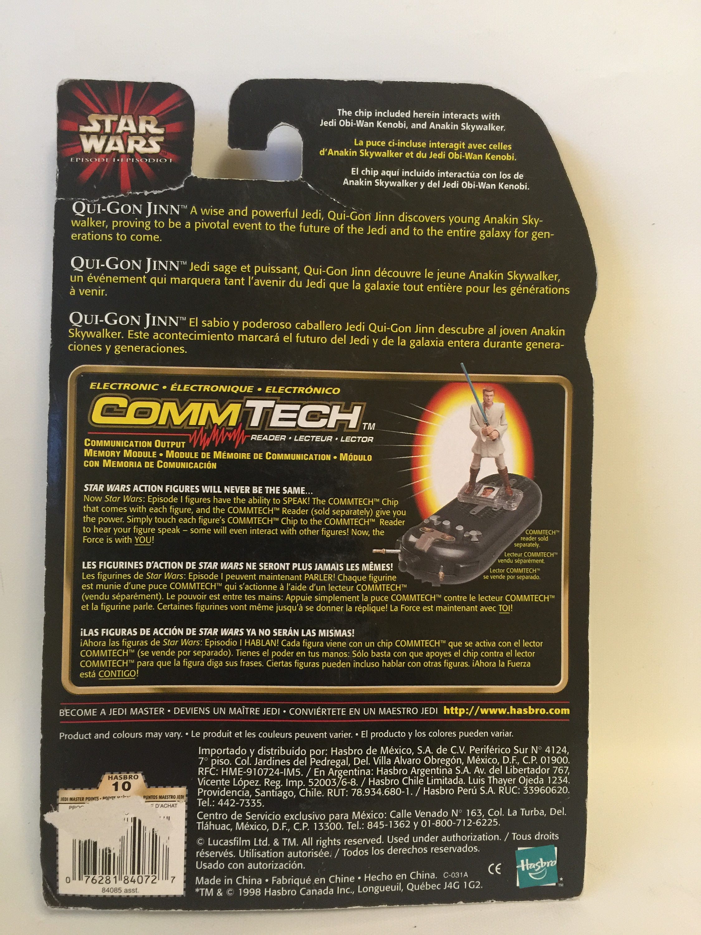 Vintage Star Wars Qui Gon Jinn Episode 1 Action Figure MINT Vintage Star Wars Qui Gon Jinn Episode 1 Action Figure MINT
