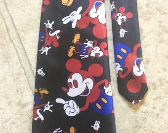 Vintage Mickey Mouse  Disney Neck Tie Necktie