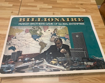 Vintage Billionaire Board Game Parker Brothers Game of Global Enterprise