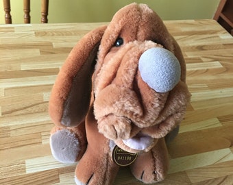 Vintage 1980's Wrinkles Dog Puppy Plush Toy